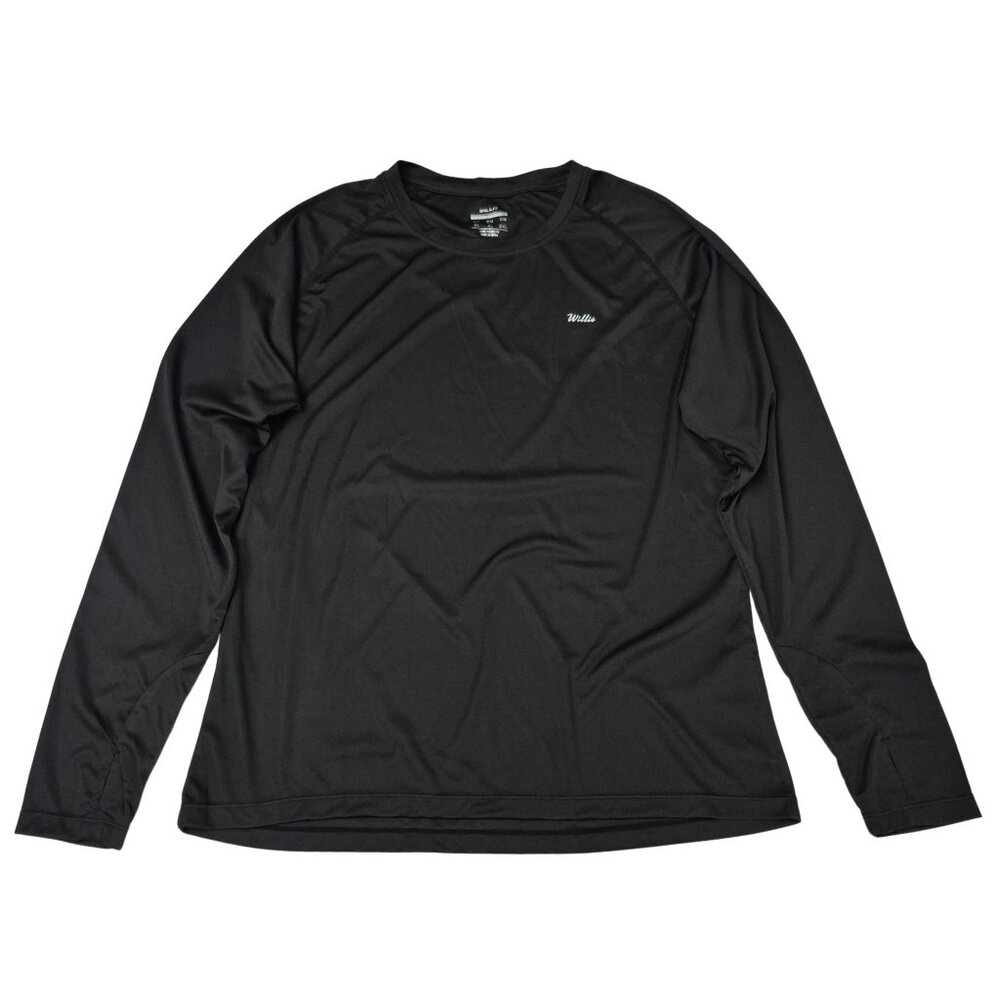 Willit Women's UPF 50+ Sun Protection Performance Shirt Long Sleeve Black XL